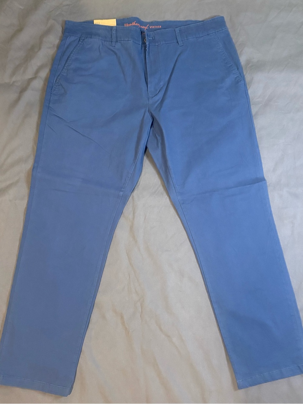 Men's weatherproof vintage, Classic Blue Chino Pants